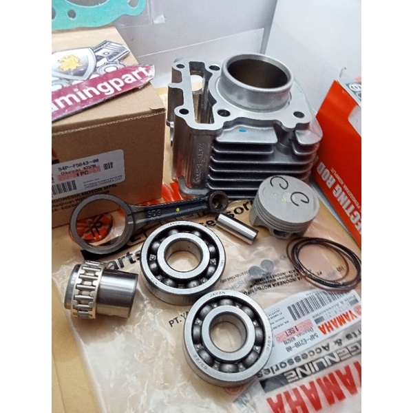 Blok Seher Assy 45P +Stang Seher+Bering 6305+63/22 +Paking Mio J Mio GT