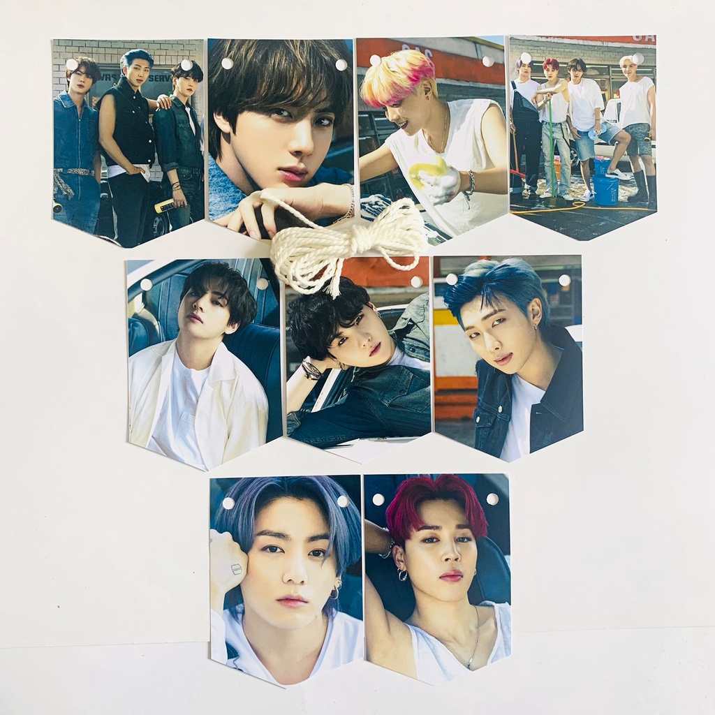 Bunting Flag Mini Bts // Garland BTS // FLAG BTS BUTTER &amp; PERMISSION TO DANCE