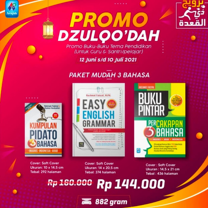 

Paket pintar 3 bahasa Easy english grammar Pintar pidato 3 bahasa