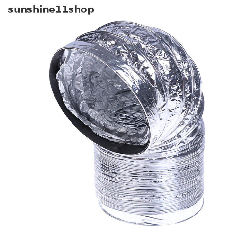 Sho Selang Ventilasi Saluran Pengering Udara Fleksibel Bahan Aluminum Foil Ukuran 3.1 Inci 1.5M