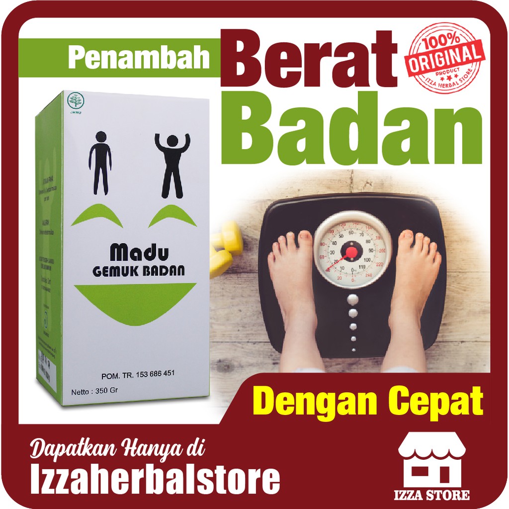 OBAT GEMUK BADAN PERMANEN Madu Gemuk Badan Mampu Menambah Berat Badan Dengan Cepat ORIGINAL AMPUH