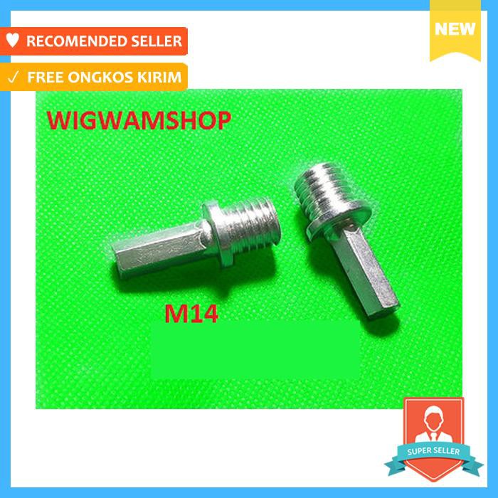 M14 ADAPTER KONEKTOR BAUT MESIN BOR DRILL PAD POLES POLISHER M14