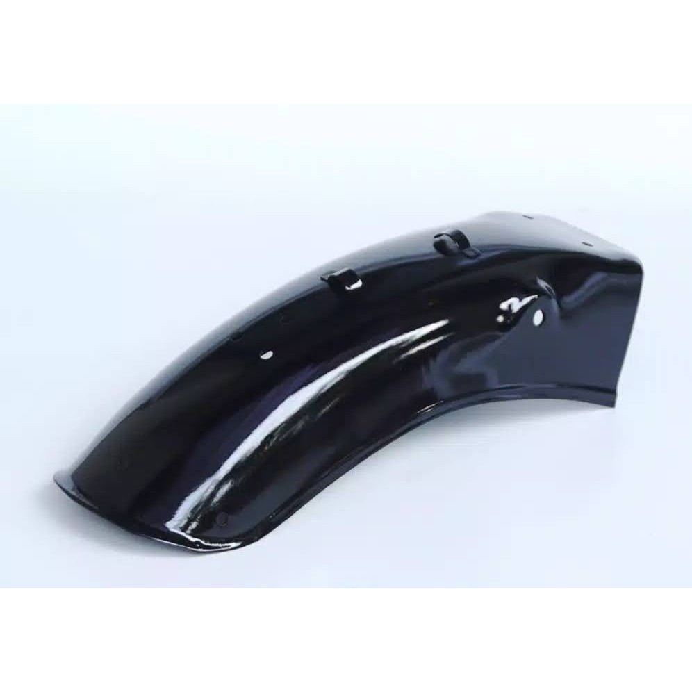 Spakbor Depan Belakang Rx King Old Rxs Chroom three star-Belakang RXK Hitam