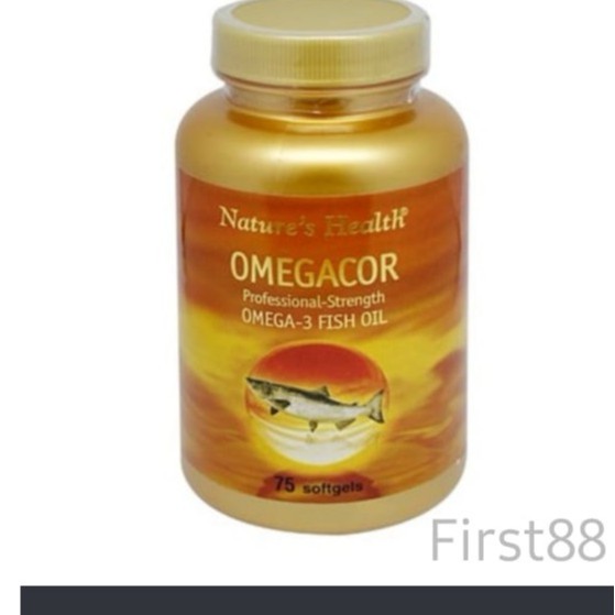 NATURE'S HEALTH OMEGACOR OMEGA 3 FISH OIL - 75 SOFTGELS