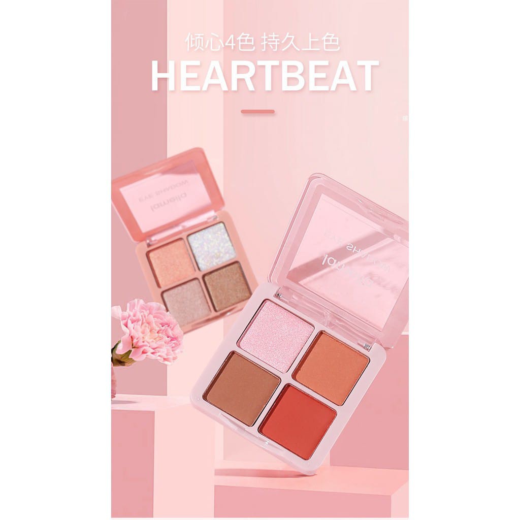 Lameila Eyeshadow Pallete  Gliter 4 Warna Kombinasi Tahan Lama LS 5086