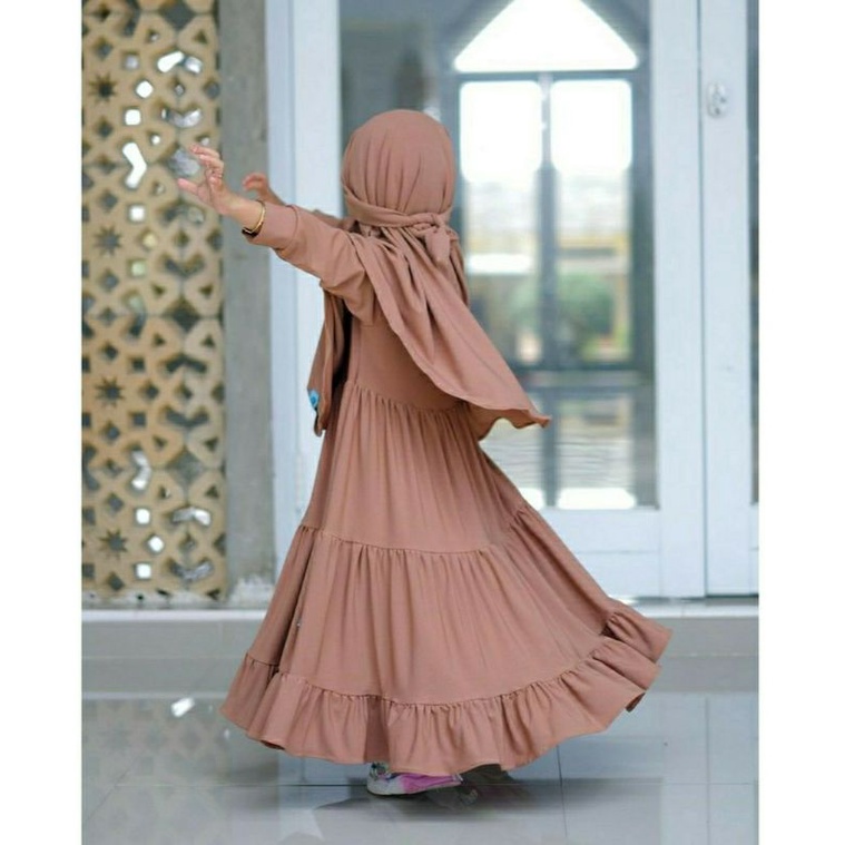 gamis anak semi umbrella