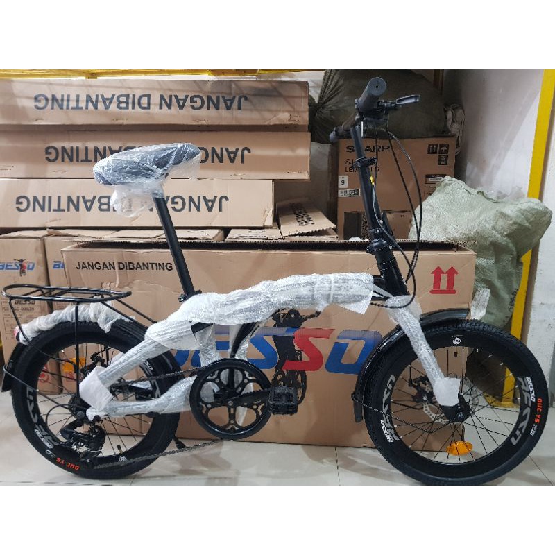 Sepeda Lipat 20 inch BESSO ( GIGI SHIMANO 8 SPEED )
