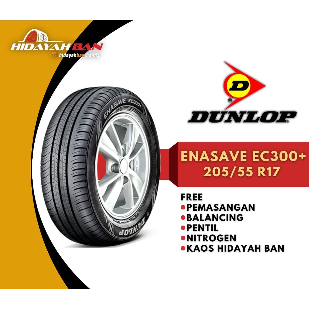 Ban Mobil Dunlop Enasave EC300+ 205/55 R17