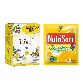 Nutrisari Jeruk Jeju x10s & Tropicana Slim Sweetener I