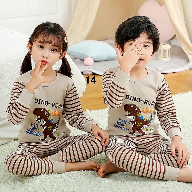 Piyama anak toddler/ piyama anak couple/ piyama anak import