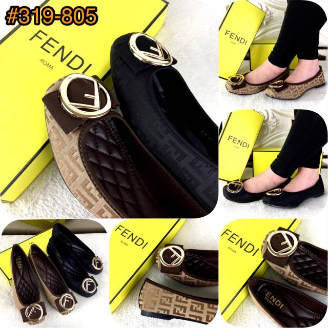 #BCTS0096/#319-805 New Arrival FENDI FF Logo Flat Shoes Spring Summer 2019