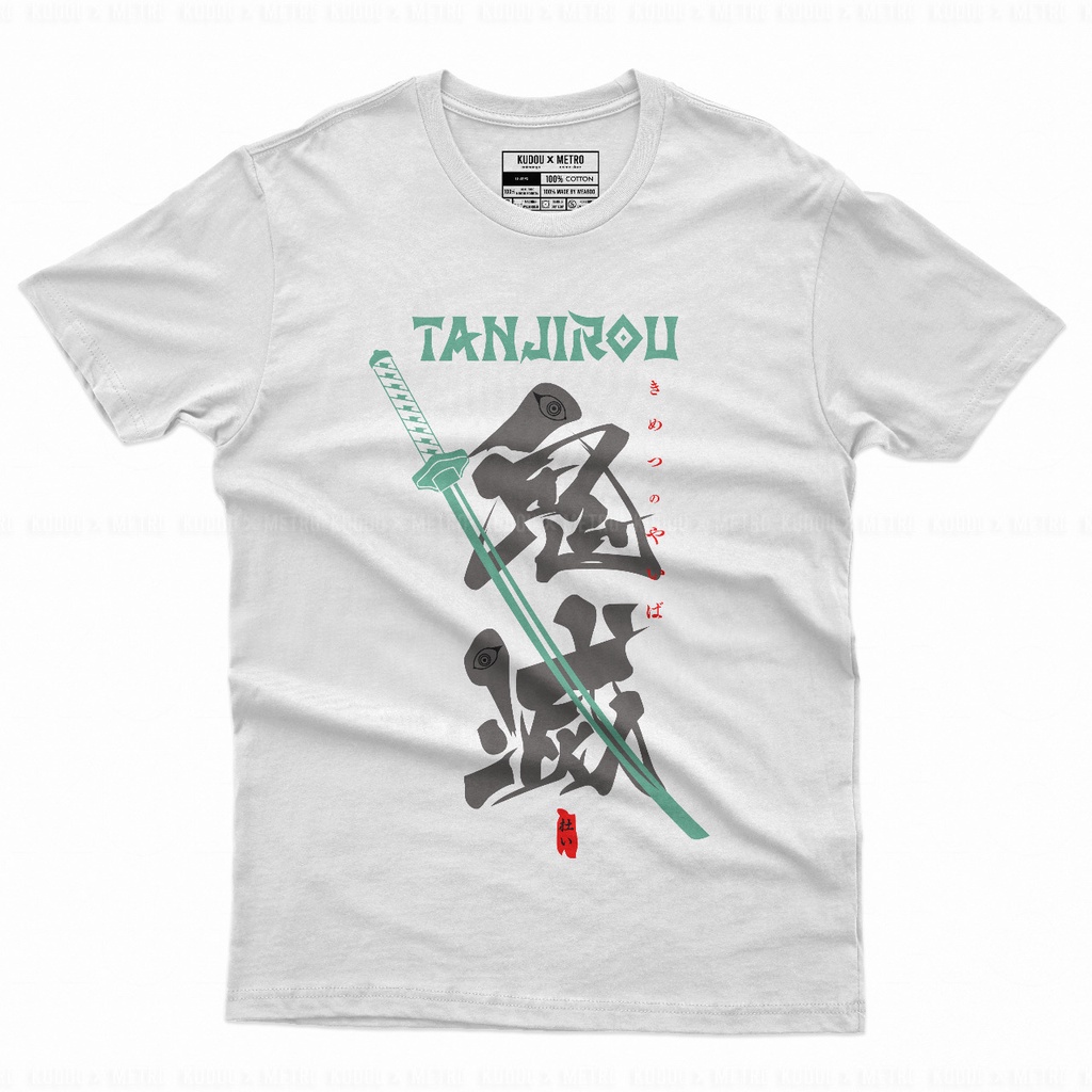 Tshirt Tanjiro Katana Anime Manga Kimetsu No Yaiba Demon Slayer Premium Unisex