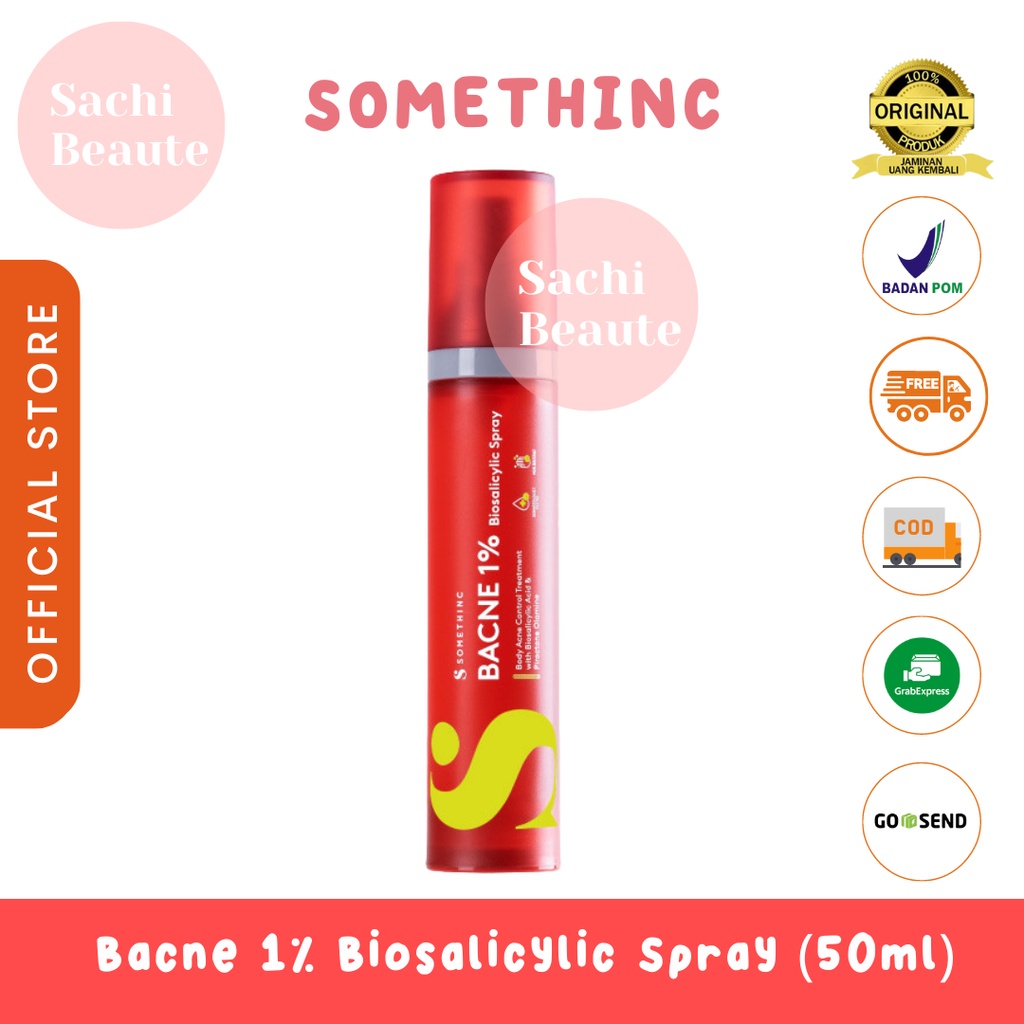 SOMETHINC Bacne 1% Biosalicylic Spray - Spray Jerawat Badan &amp; Jerawat Punggung