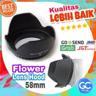 Lens Hood Flower 58 mm Universal Canon 18-55mm Fujifilm x-a3 x-a10 16-50mm Premium HQ 58mm