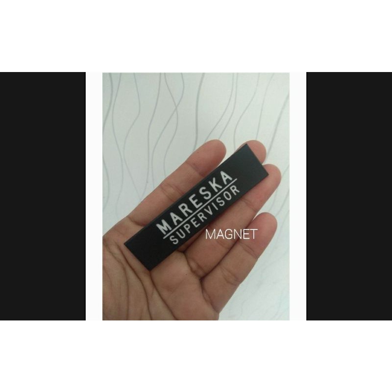 

Papan Nama 2 Baris Dop Magnet