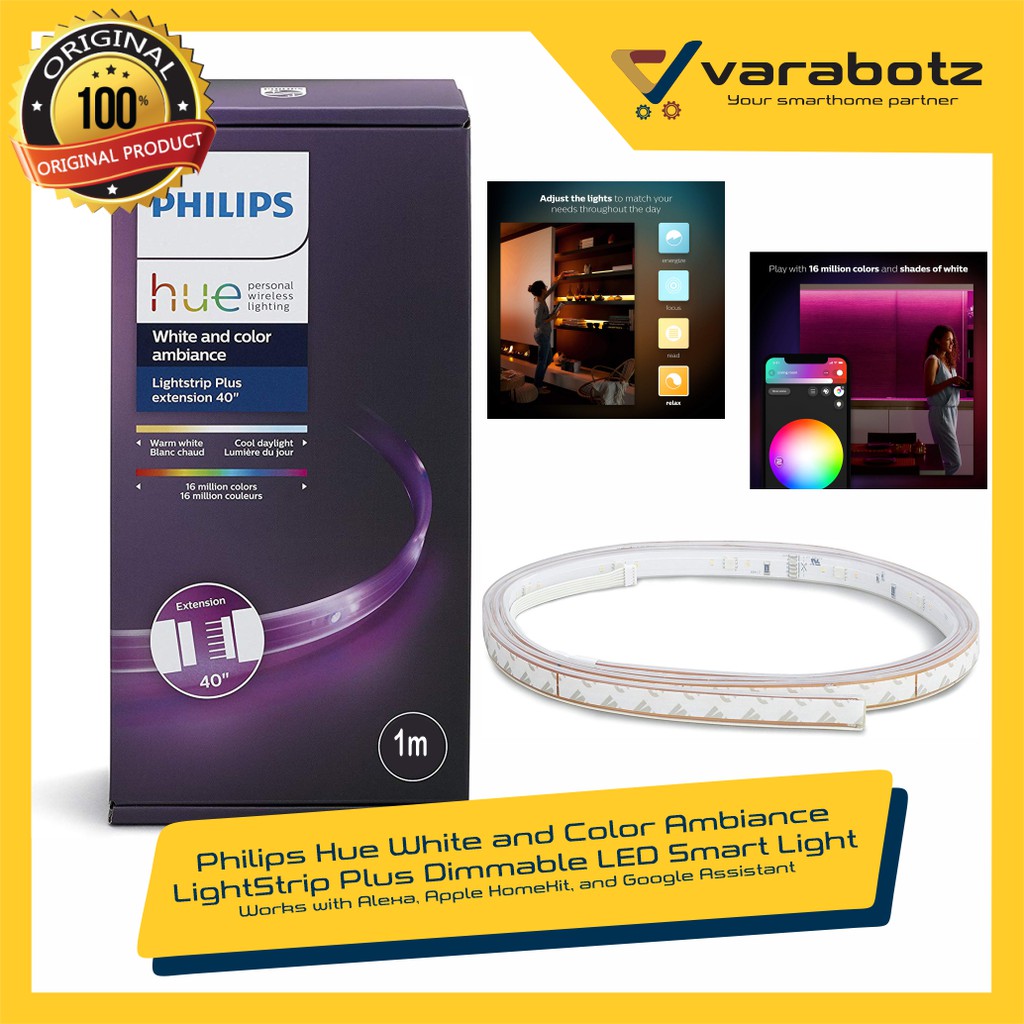 Philips Hue LightStrip Plus Dimmable LED Smart Light Extension