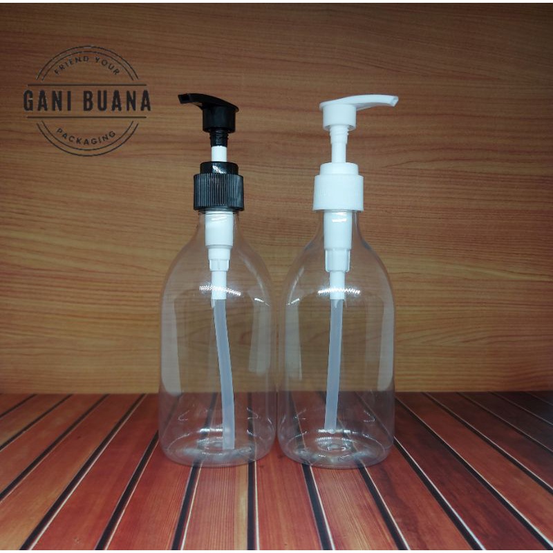 BOTOL PUMP 300ML NATURAL PUMP HITAM/PUTIH