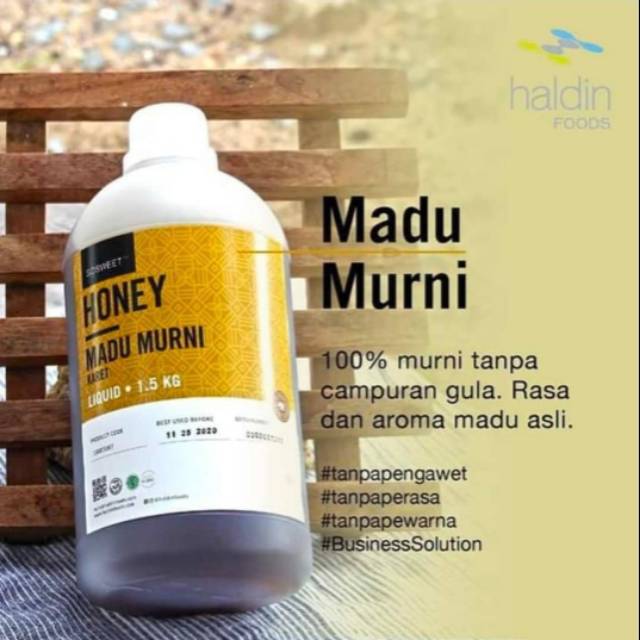 

Madu Murni / Madu Karet / Hevea Honey Haldin Foods 1 Liter
