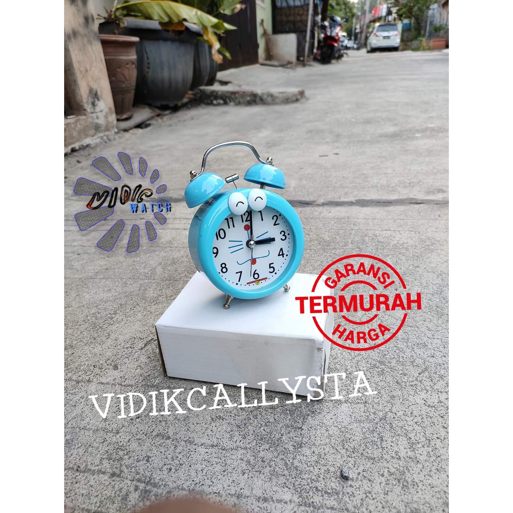 JAM WEKER JAM BEKER ALARM UNIK KARAKTER DORAEMON BIRU JAM UNTUK KADO LUCU