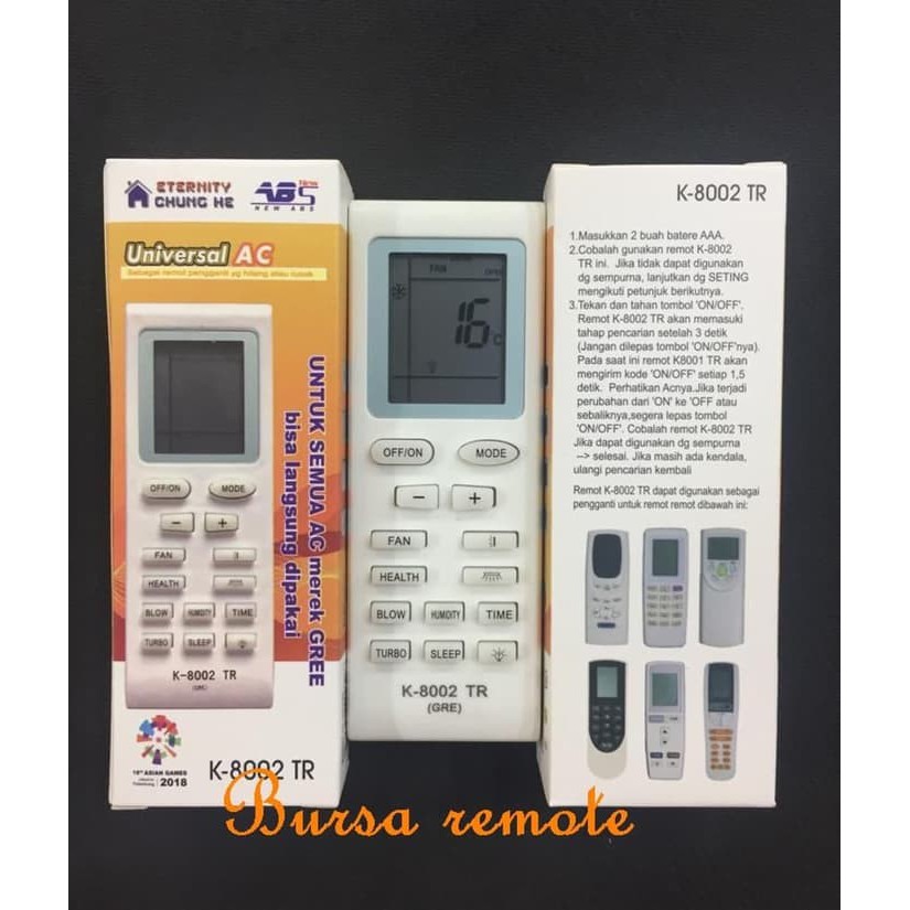 REMOT / REMOTE AC Multi GREE Type 8002- ECERAN Dan GROSIR