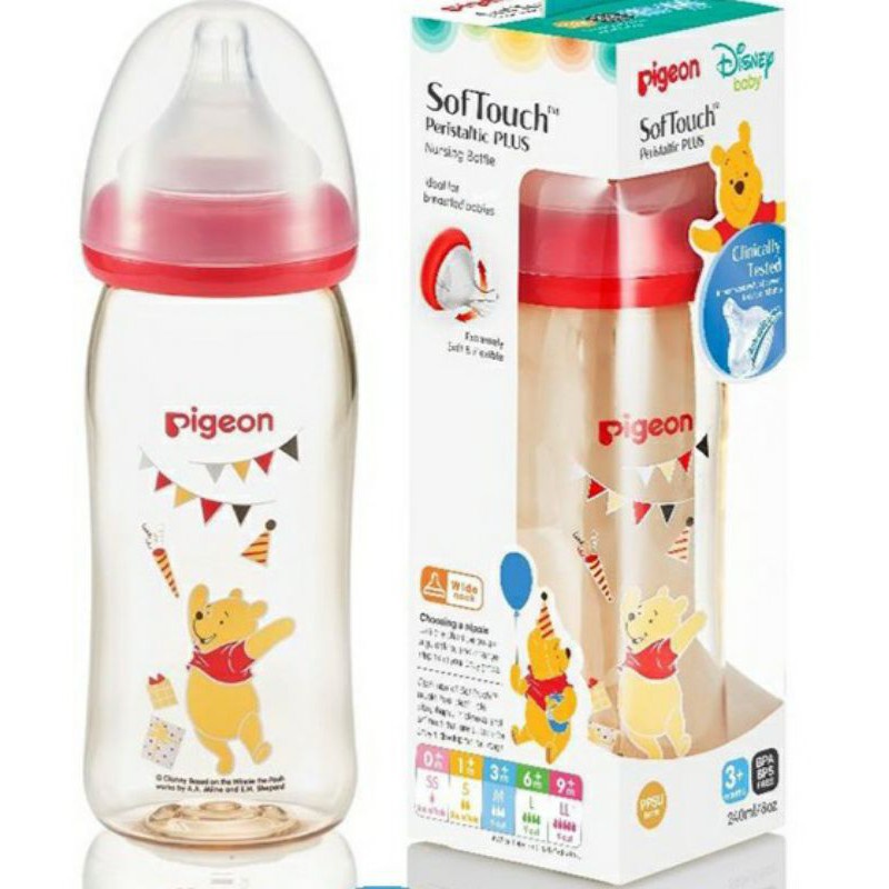 PIGEON BOTOL PPSU W/P PLUS NIPPLE 240ML