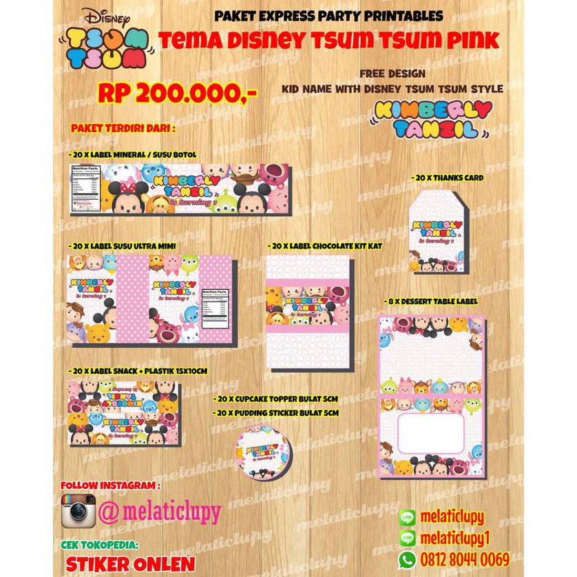 

Paket Stiker & Label Ulang Tahun Anak Tema Disney Tsum Tsum Terlaris