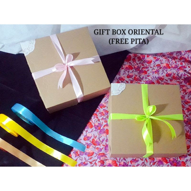 

GIFT BOX ORIENTAL.22 x 22 x 7 cm.(free pita).SOUVENIR.ULTAH.BINGKISAN