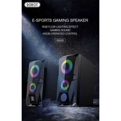 Speaker GAMERS PC Laptop Speker Gaming With Rgb ORIGINAL ROBOT