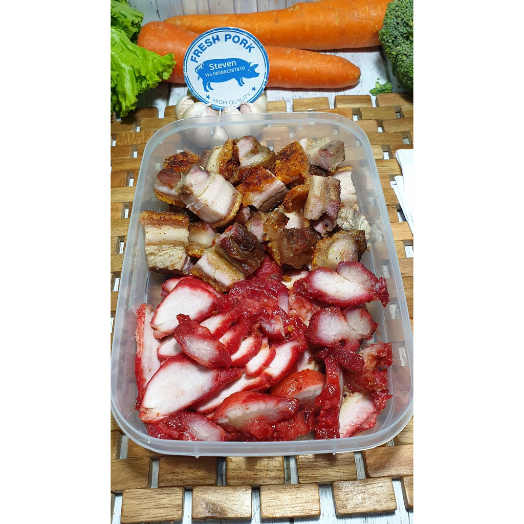 

BABI PANGGANG 1/2KG + BABI CHASIO 1/2KG - Half Roasted + Half Charsiu