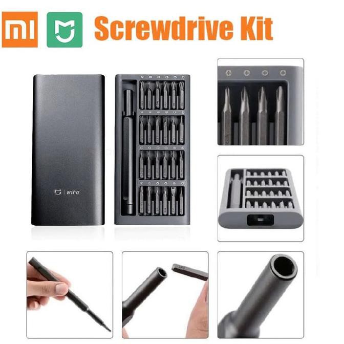 Xiaomi Mijia Wiha Obeng Screwdriver Set Premium 25 In 1 - Grosir  Murah !