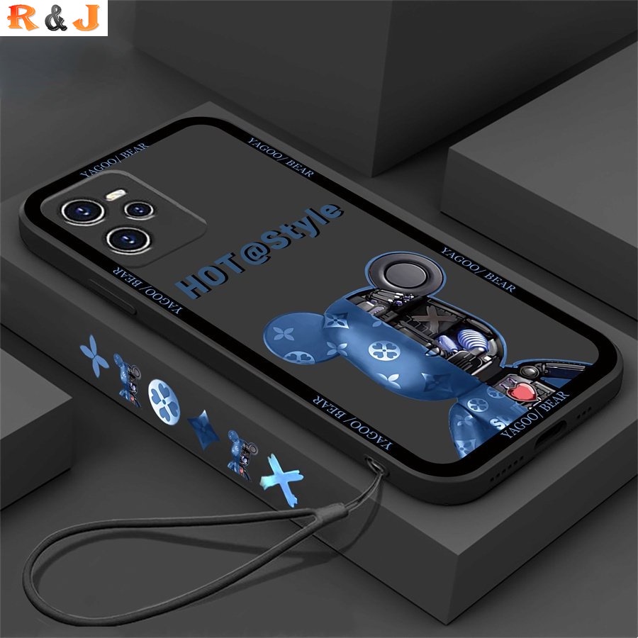 Soft Case Bahan Silikon Desain Beruang Mekanik Untuk Realme C33 C31 C30 C35 C21Y C25Y C21 Realme 8i C11 C25 C17 C15 C12 C3 C2 7i 5 5i 6 Pro 7 Pro