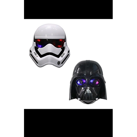 Mainan Anak Topeng Nyala LED Starwars Darth Vader&Stromtrooper