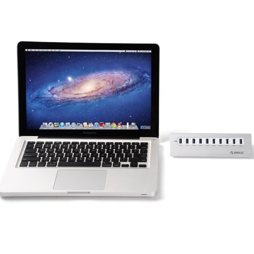 ORICO M3H10 Aluminum USB 3.0 10-Port Hub with 12V/3A Power Adapter