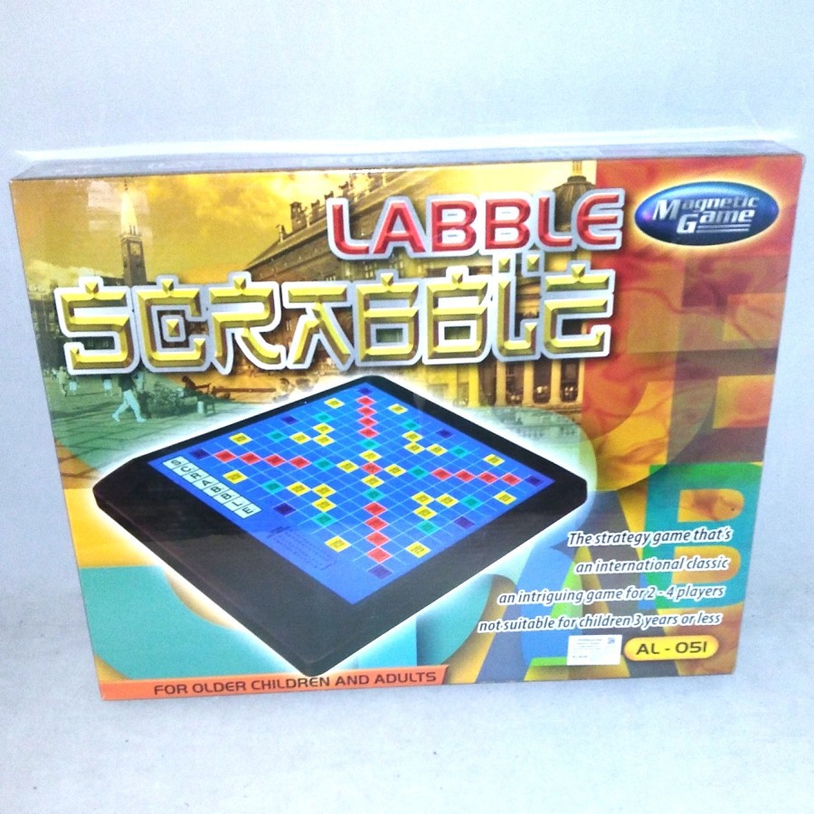 Mainan Edukasi Game Magnetic scrabble 9AL051 Board Games Magnet