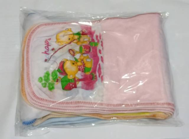 12pc POPOK HANDUK Bayi / Popok Alas / Popok Ikat Tali / Popok Putih Sablon popok kain lusin motif