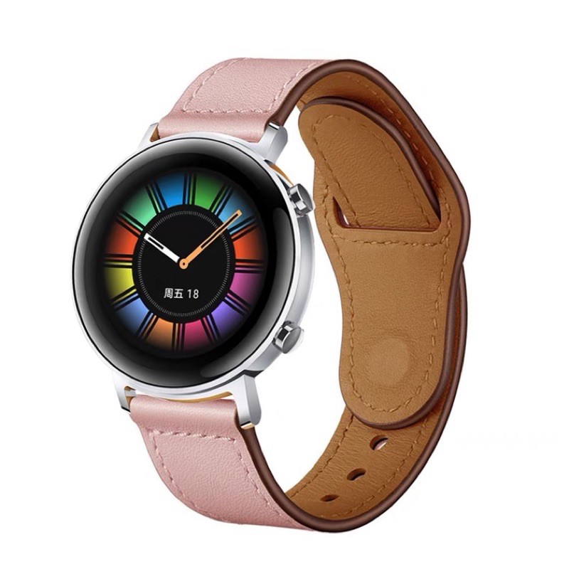 Tali Jam tangan classic leather 22mm kulit strap single tour samsung galaxy watch 45mm 46mm fitbit 1