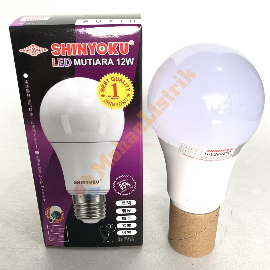 Lampu Led Shinyoku 12 Watt Bohlam Led 12W Bergaransi Putih