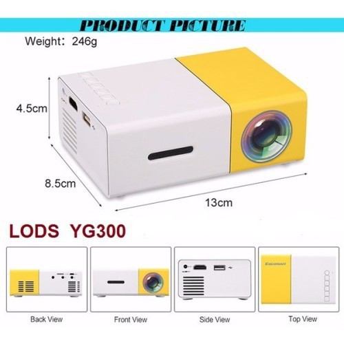 Projector Mini LED YG300 YG-300 YG 300 Portable Proyektor High Quality Projektor