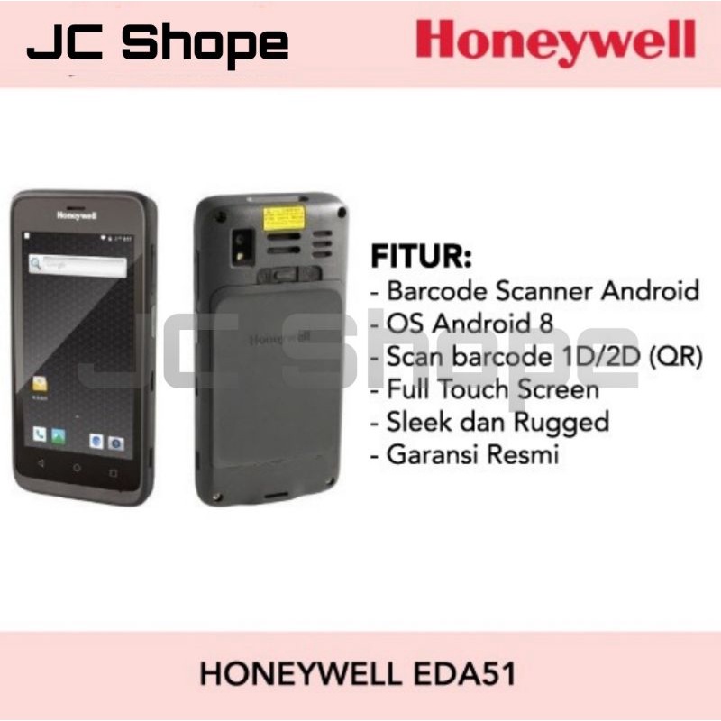 Scanner Barcode Android Honeywell EDA 51 Touchscreen
