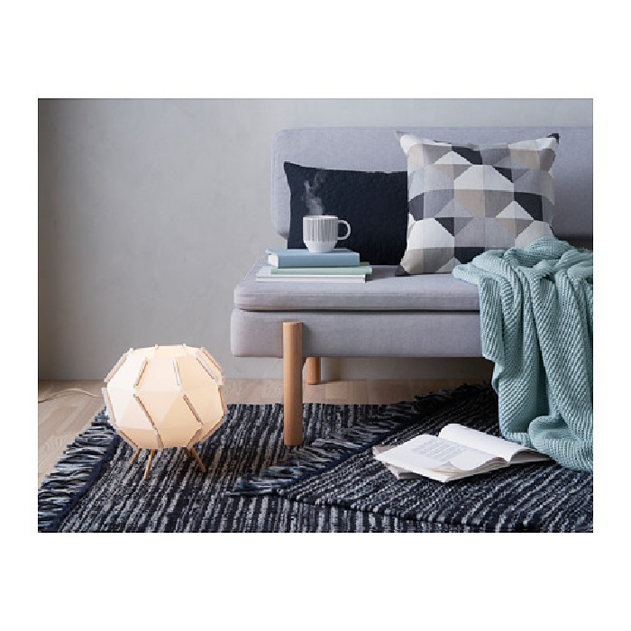 Promo sale IKEA SVARTHO Sarung Bantal Kursi Sofa, tenunan jacquard, 50x50cm krem Terlaris dan