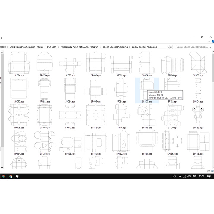 700+ Template Desain Pola Kemasan Produk Format CDR