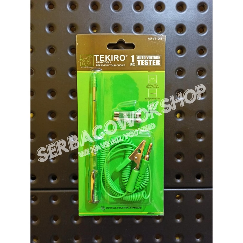 Tekiro Tespen Aki DC 6 V-24 V Kabel max 70 cm Voltage Tester Termurah Berkualitas