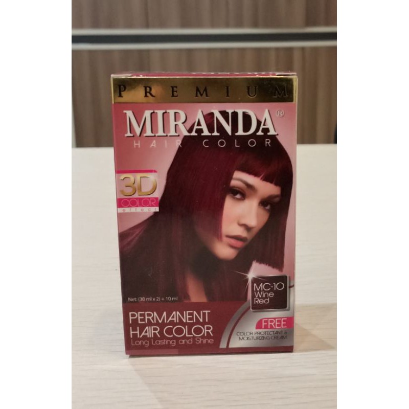 Miranda Hair Color MC 10 Red Wine - Cat Rambut Miranda Warna Merah