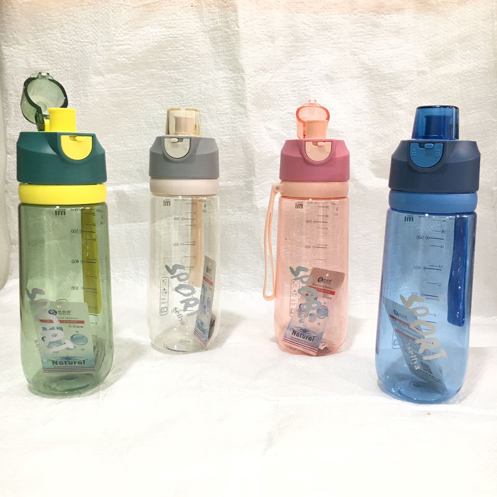 Botol Minum Seliya 20039 650ML-680ML/ Botol Minum Sport BPA FREE Tutup Kunci