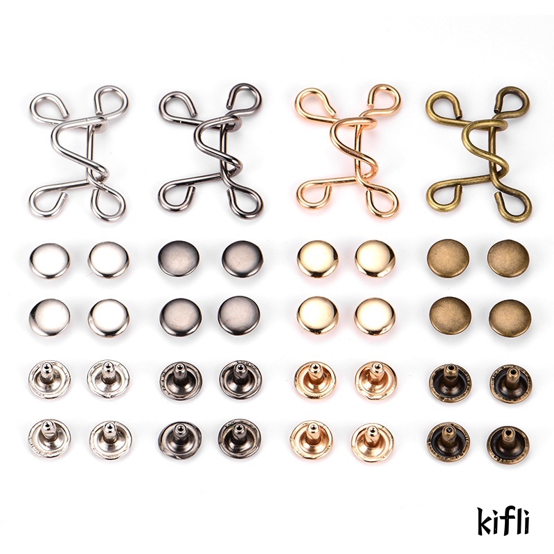 Korea Celana,Kancing Jeans Yang,Dapat Ditarik Aksesoris Pakaian Kancing Pinggang