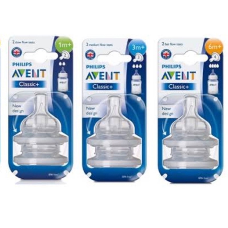 Philips Avent Classic Teat Nipple Dot Botol Philips Avent classic+