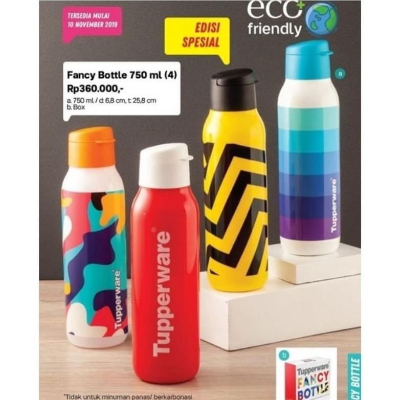 TUPPERWARE FANCY ECO BOTTLE 750 ML TERLARISS...,,,,,