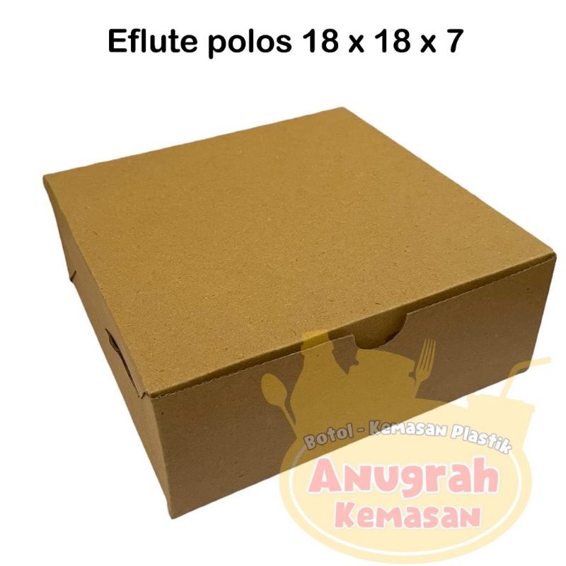 

Kotak nasi POLOS / Kardus nasi / box nasi R8 (18x18cm)