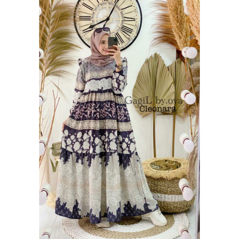 Gamis Dress Cleonara 2 Gagil By Ova