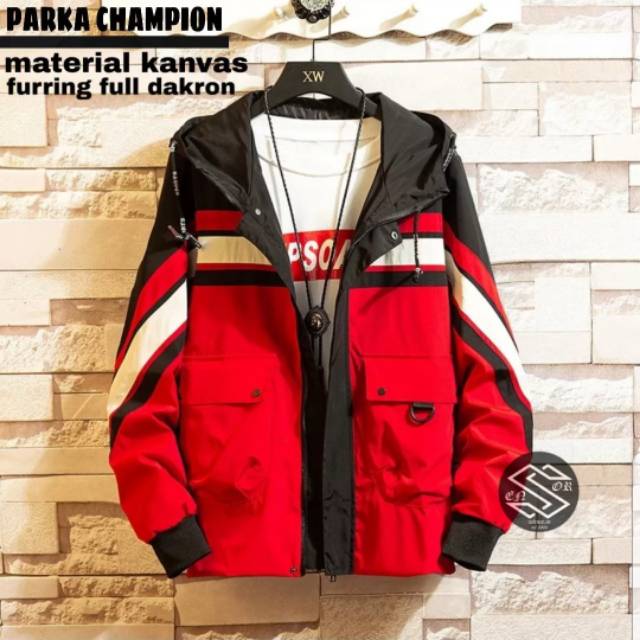 JAKET PRIA SEMI VARKA CHAMPION SNSR-JAKET PRIA SEMI VARKA CHAMPION SNSR TERBARU